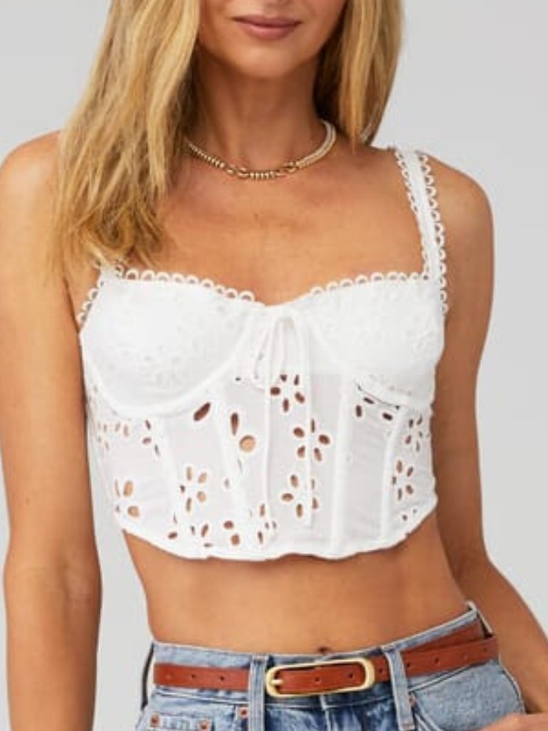 For Love & Lemons Sammie Crop Top